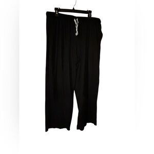 DKNY Black Loose Drawstring Pajama/Lounge Pants XL